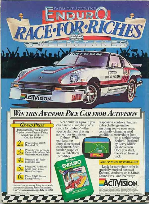 Activision Pace Car ad